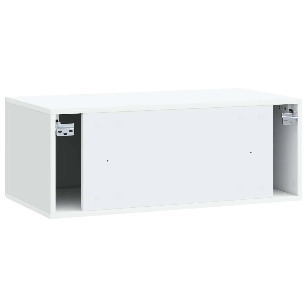 Mobile Porta TV da Muro Bianco 78,5 x 41 x 30 cm 898005