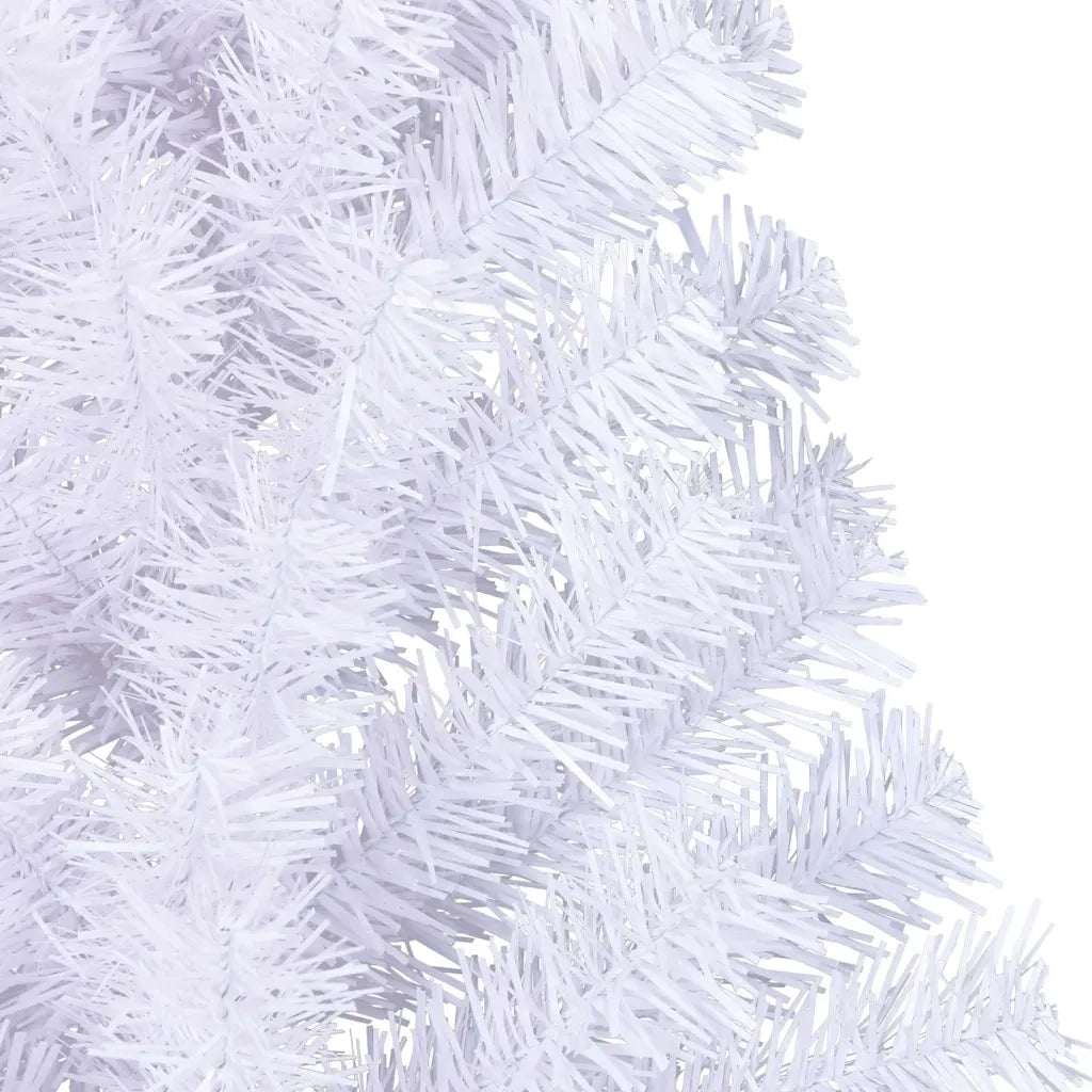 Albero di Natale Artificiale Metà con Supporto Bianco 150cm PVC 328418
