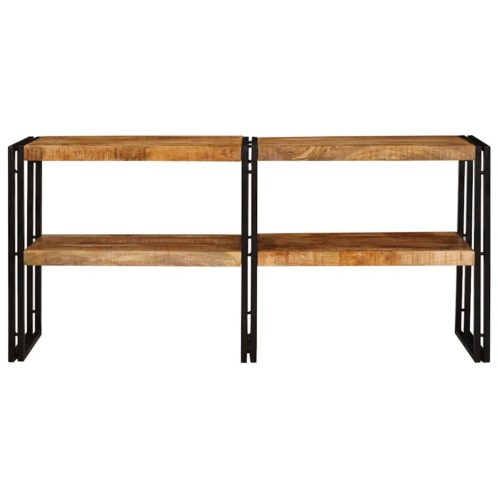 Tavolo consolle con lo scaffale Marrone Legno di mango massello 4104739