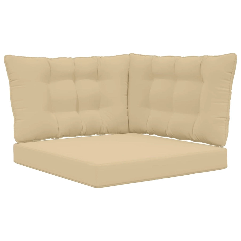 Cuscino per divano da esterno 3 pcs Beige Poliestere 900917