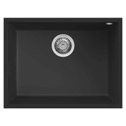 Lavello Elleci Incasso 1 vasca 58x44 Quadra 110 Sottotop Keratek Plus Nero Black Assoluto LKQ11086BSO