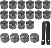 Copertura pneumatici 17 mm - Rivetti per pneumatici 20 pezzi - Sistema di prevenzione furto - Protezione viti - Accessori per auto - Prodotto di alta qualità - Copertura pneumatici