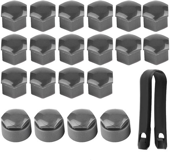 Copertura pneumatici 17 mm - Rivetti per pneumatici 20 pezzi - Sistema di prevenzione furto - Protezione viti - Accessori per auto - Prodotto di alta qualità - Copertura pneumatici