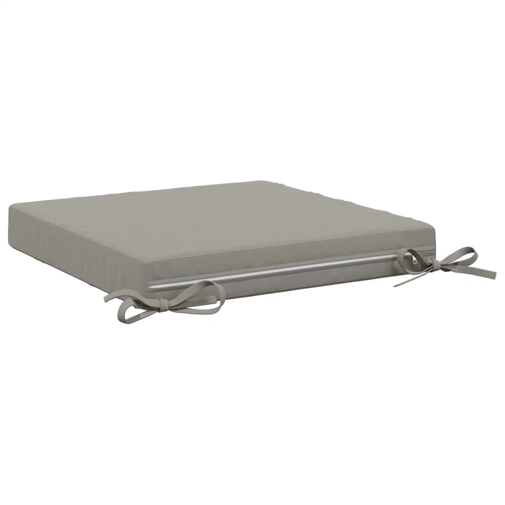 Cuscini per Sedia in 4 Pezzi SOEST 4 pz 100% Poliestere Grigio 944488