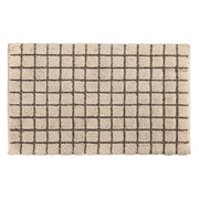TAPPETO PLAZA 60X110CM COLOR NATURALE IN COTONE