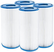 Filtro per Piscina 4 Pezzi - Filtro di Ricambio per Modello 58012 - Design Ripiegabile - Materiale PETG - 11 x 20 cm - Economico e Facile da Sostituire - Filtro a Cartuccia