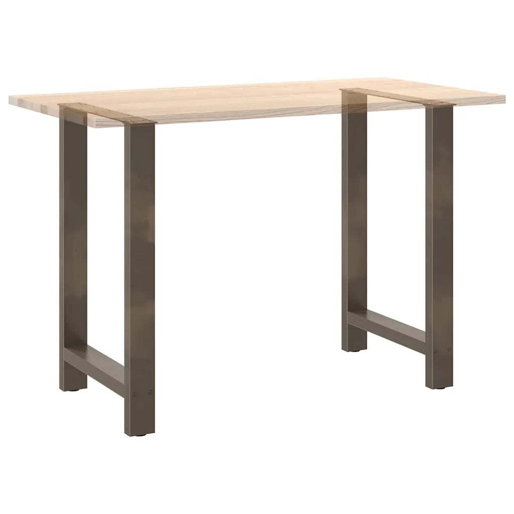 Gambe per tavolo da bar in acciaio naturale 2 pz | Piede del tavolo 60x(90-91) cm in acciaio