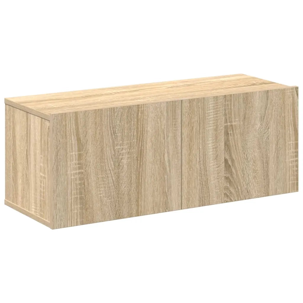 Set di Mobili Porta TV 4 pz Rovere Sonoma in Legno Multistrato 3114624