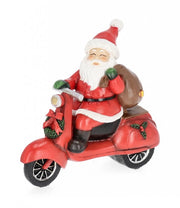 Decorazione Jaime Babbo Natale con moto