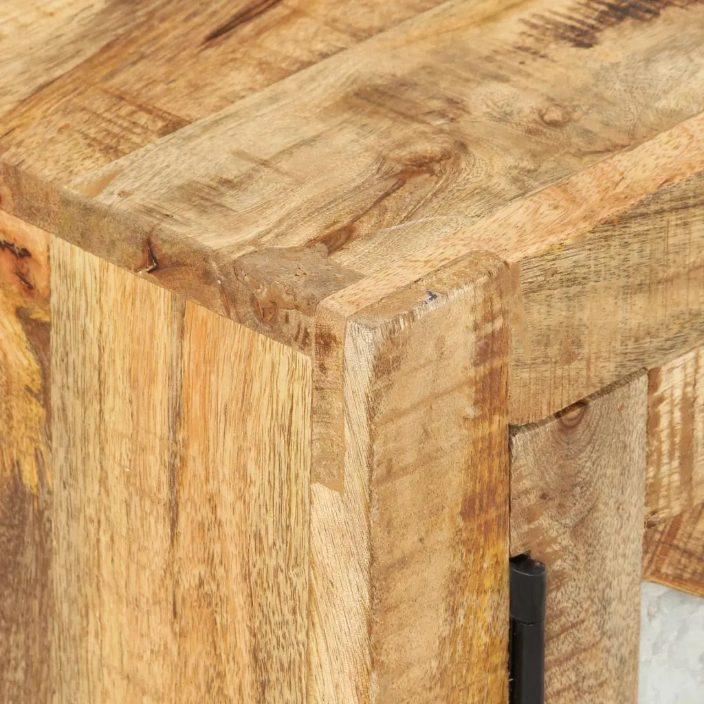 Mobile Porta TV 110x30x45 cm in Legno Massello di Mango Grezzo 328276