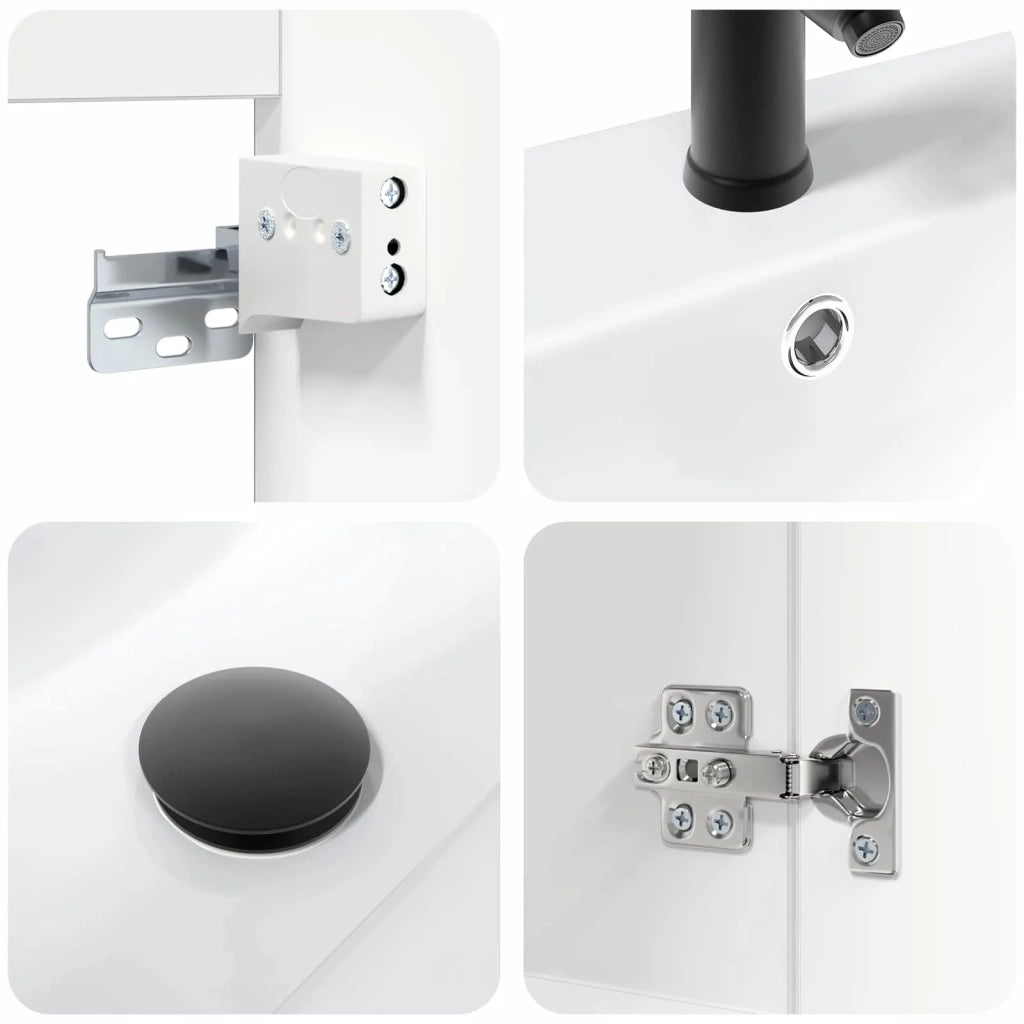 Mobile bagno con rubinetto Bianco 61 x 40 x 74,5 cm 889537