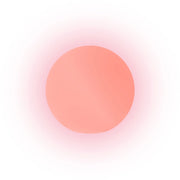 Lampada sfera di design Ø50 in polimero luce rossa per interno ed esterno - Made in Italy - Monacis