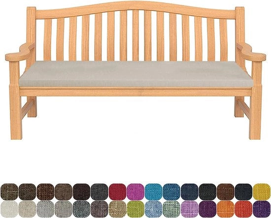 Cuscino per divano, 80 x 30 x 5 cm, cuscino per esterno lavabile, cuscino per giardino, cuscino per seduta con antislip, per interni e esterni, per arredamento esterno, colore grigio chiaro.