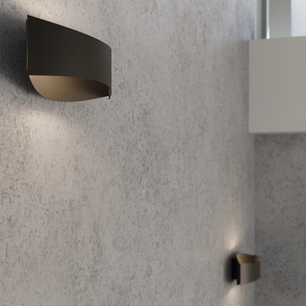 Applique parete minimalista Benito nera G9 8W Pure Lume