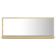 Specchio da bagno in rovere Sonoma 90x10,5x37 cm in truciolare 02_0006926