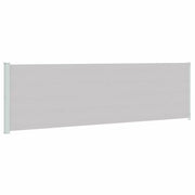 Tenda da Sole | Tenda parasole Laterale Retrattile per Patio 180x600 cm Grigia