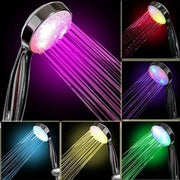 Douchekop a LED con fiori Bauhinia a 7 colori con doccia a LED color cambiante, 7 colori di luce