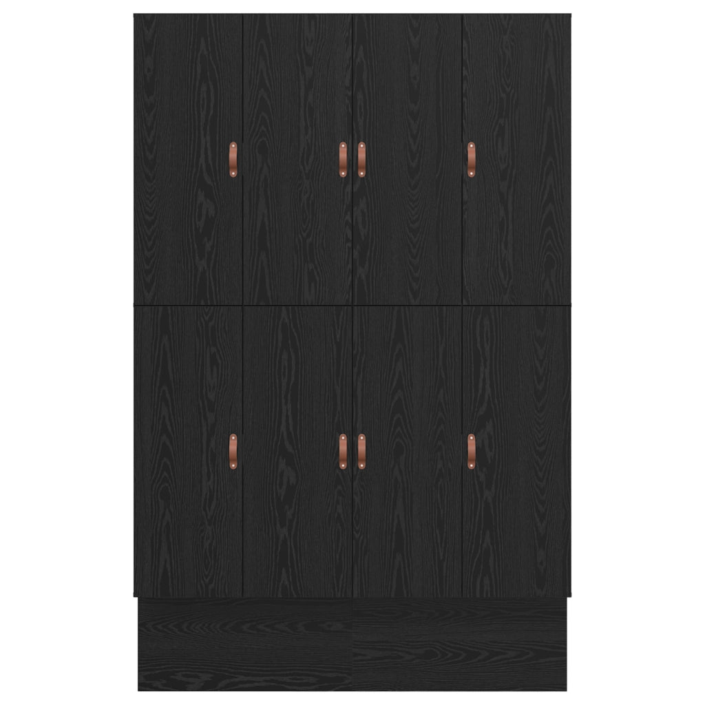 Struttura Letto con Contenitore in Rovere Nero 150x200 cm