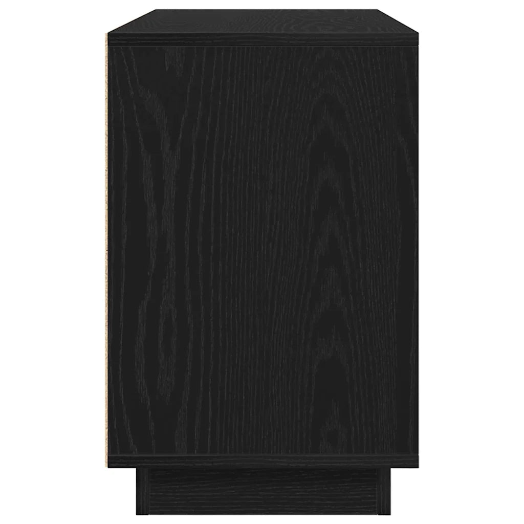Credenza-Buffet-Armadio da cucina Rovere Nero 102 x 35 x 55 cm Legno multistrato