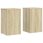 Supporti per piante | Sostegno per piante 2 pz Rovere 30x30x50 cm in Multistrato