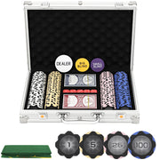 Set Poker 300 Pezzi ¨C Xylo ¨C Con Valigetta, Dadi, Dealer Button e 2 Mazzi di Carte