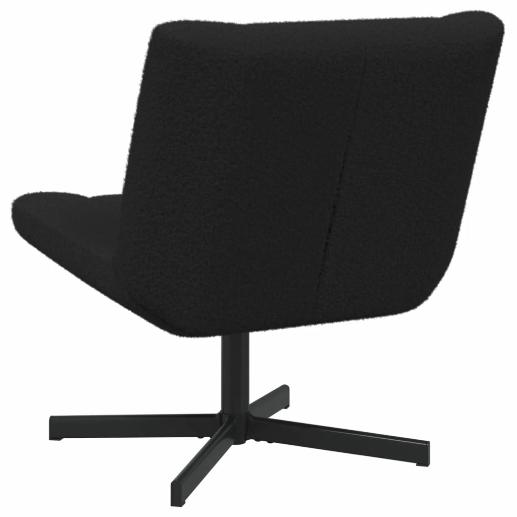Sedia girevole Nero 63 x 75 x 76 cm Pelle di Pecora CFW9895010