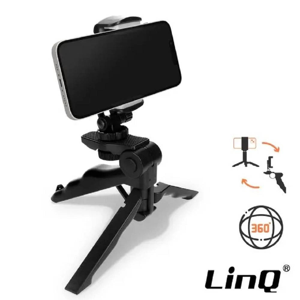 Trade Shop - Staffa Supporto Base Per Smartphone Rotante A 360° Con Staffe Triangolari Jt3832 -