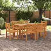 Sedie da giardino 2 pz 56x56x90 cm Legno massello di acacia
