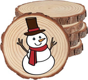 Sei pezzi di Assi di Legno Naturale da 20-23cm, 2cm Spessi, Dischi di Legno Non Lavorati per Attività Creative, Decorazioni di Matrimonio e Decorazioni di Natale