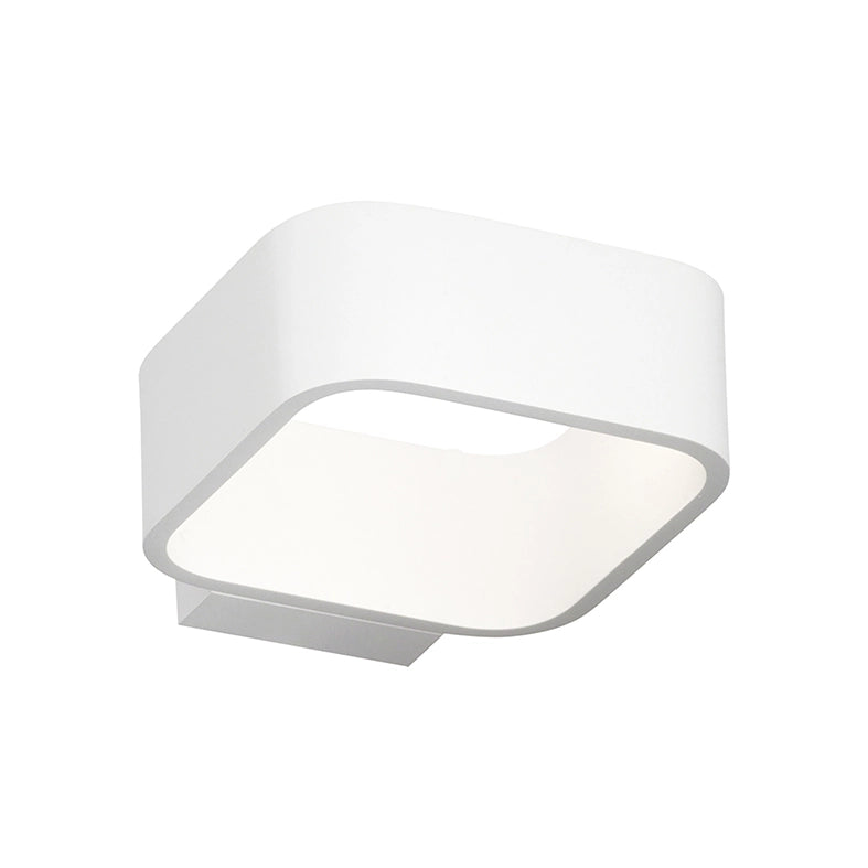Klaus Applique LED da Parete 5,5W 3000K IP54 in Alluminio Bianco - Design Moderno Minimalista per Esterni ed Interni - Rossini Group