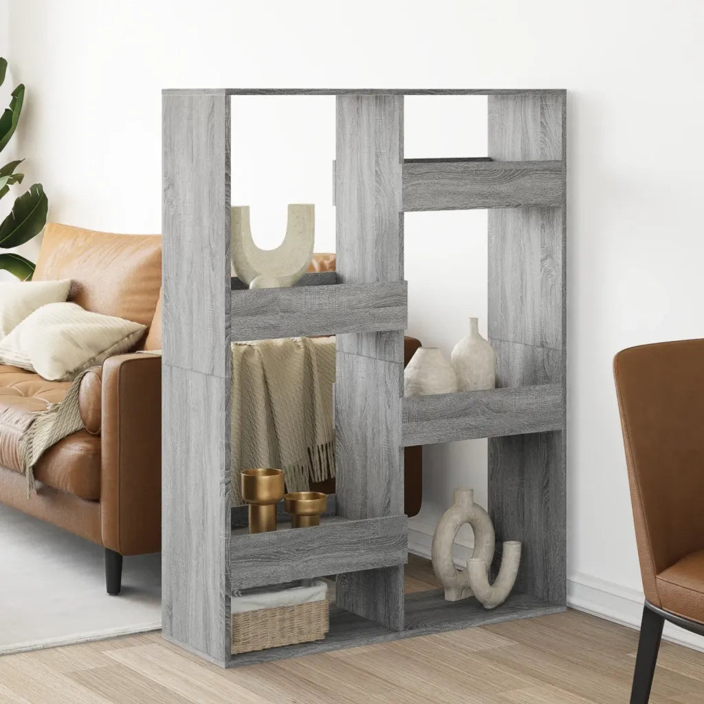 Divisorio Ambienti | Divider per stanze | Paravento Grigio Sonoma 100x33x135 cm in Truciolato