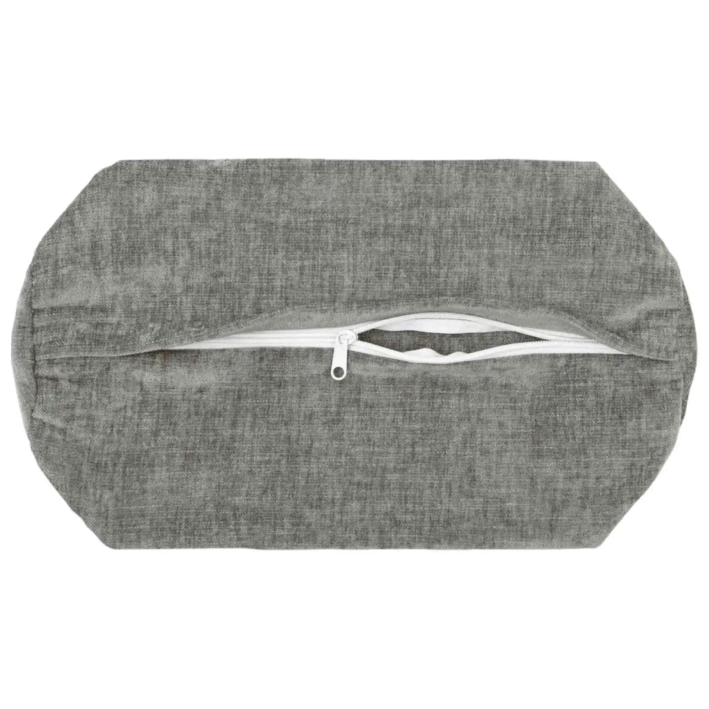 Federa 6 pz HEERLEN Grigio Scuro Ø 15 x 40 cm Tessuto Chenille 923280