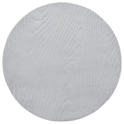 Tappeto in pelliccia sintetica di coniglio grigio chiaro in poliestere, 160 cm rotondo morbido, a pelo lungo, motivo geometrico