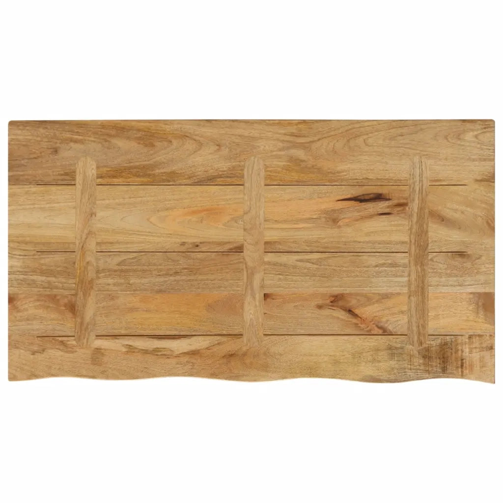 vidaXL Piano Tavolo 110x60x2,5 cm Bordi Vivi Legno di Mango Grezzo
