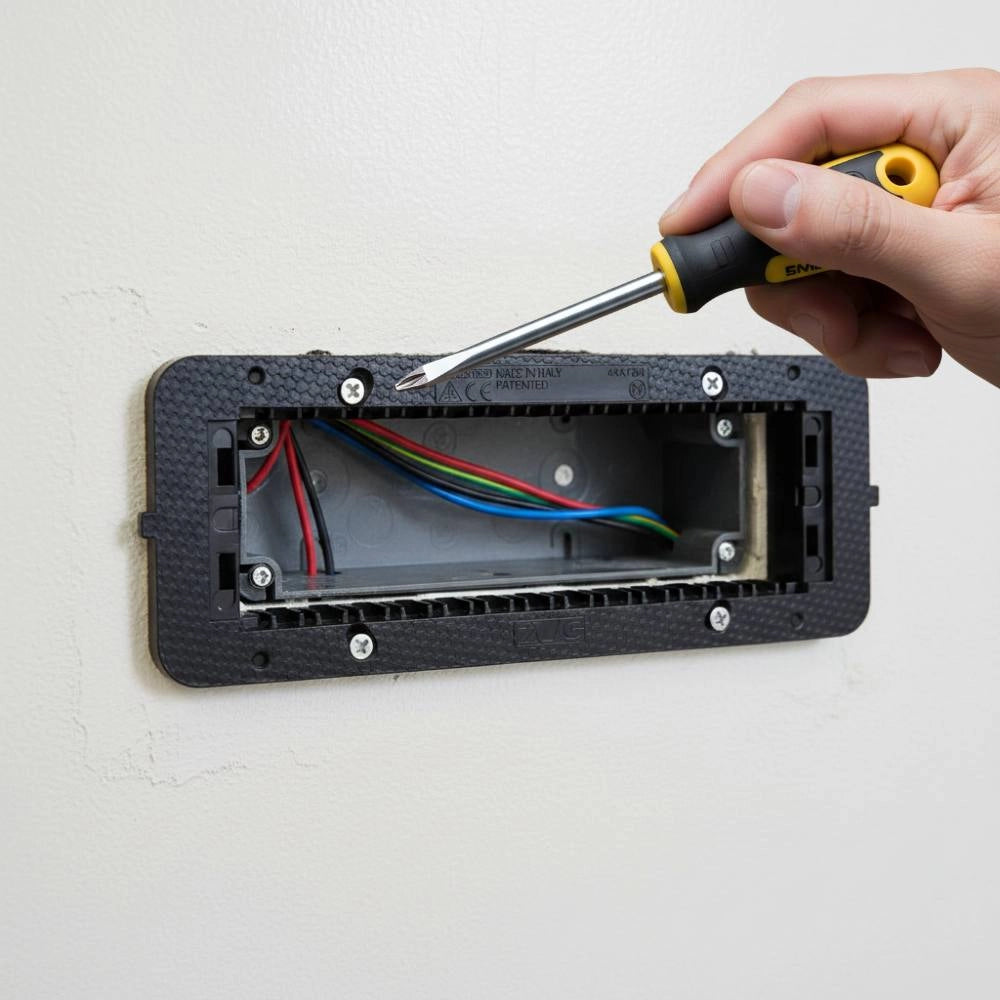 Supporto da incasso per moduli smart 44 per impianti elettrici *** numero posti 7 moduli, confezione 1