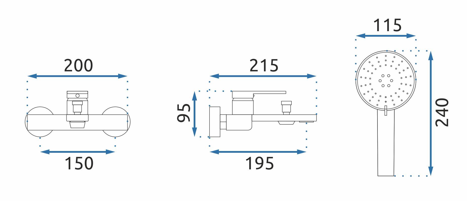 Rubinetto Da Vasca Rea Verso Brush Gold