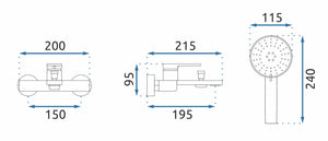 Rubinetto Da Vasca Rea Verso Brush Gold