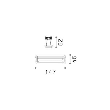Faretto Da Incasso Lika 1 Luce Led Integrato Bianco 12.5W Ip20