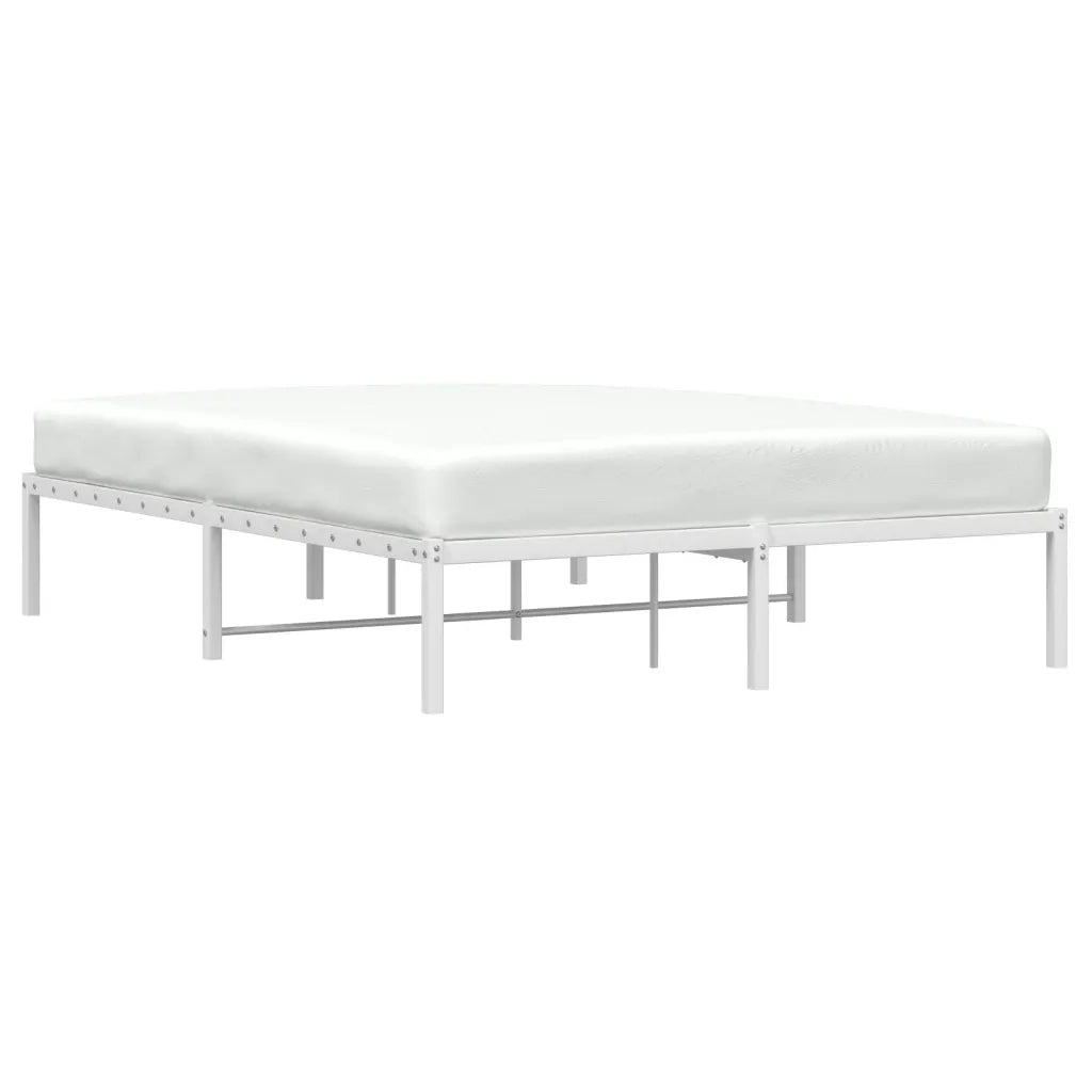 Giroletto-Struttura Letto in Metallo Bianco 140x200 cm 730030