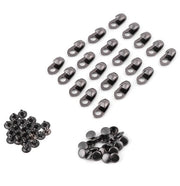 Vetrahaken/Klinknagels 20 Stuks - Materiale Duraturo - Adatti per Accessori di Sostegno - Apertura a 5 mm
