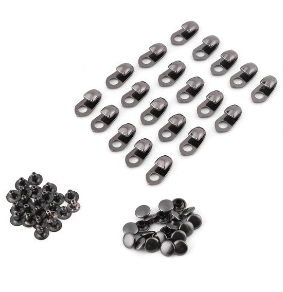 Vetrahaken/Klinknagels 20 Stuks - Materiale Duraturo - Adatti per Accessori di Sostegno - Apertura a 5 mm