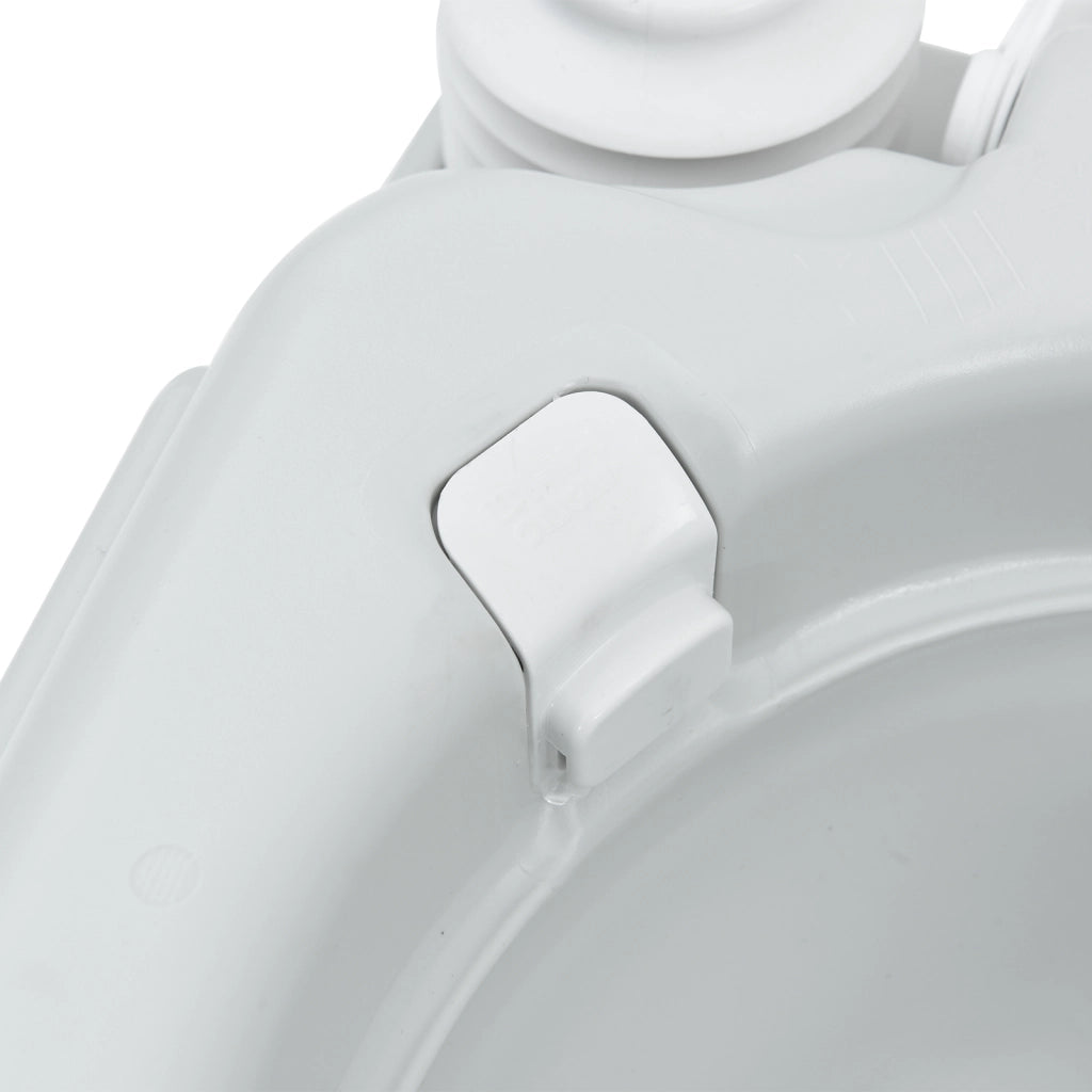 Toilette Portatile Grigia e Bianca in Plastica da 20 L di