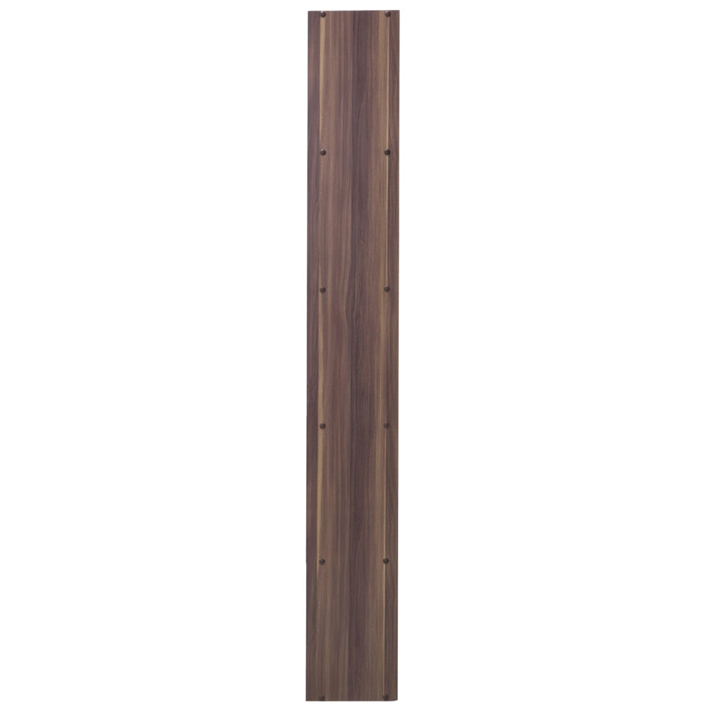 Libreria Legno Scuro e Bianco 174 x 83 cm Scaffali Grandi e Piccoli Scandinavi