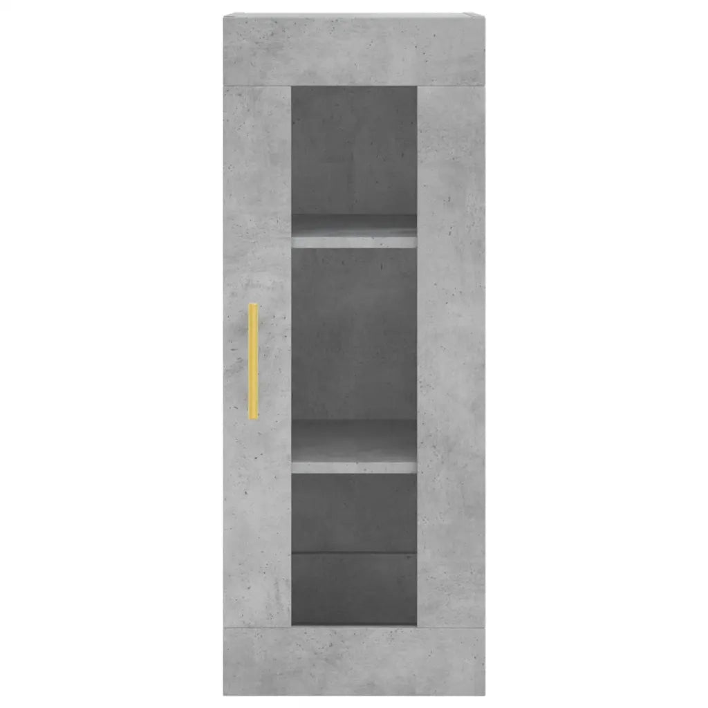 Armadietto a Muro | Mobile a Parete Grigio Cemento 34,5x34x90 cm