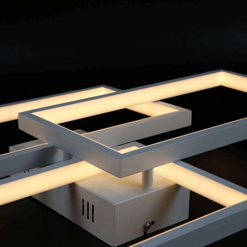 ZMH Lampada da soffitto plafoniera LED dimmerabile 63W telecomando per soggiorno
