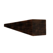 Travi in Abete 10x10 cm x 2 metri - Trattamento Yakisugi Stile: DARK CARBON full burn