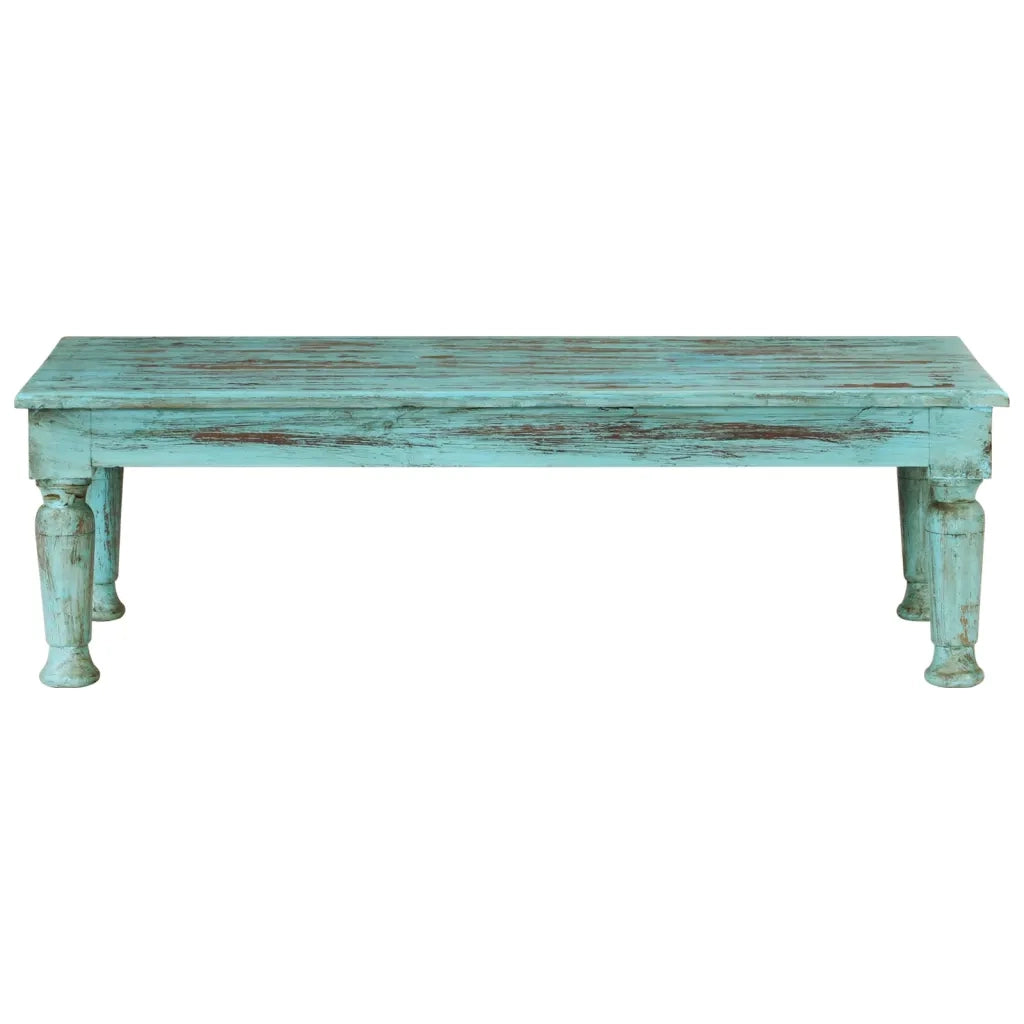 Tavolino da Salotto-Tavolino da soggiorno-Tavolo 110x50x34 cm in Legno Massello di Recupero