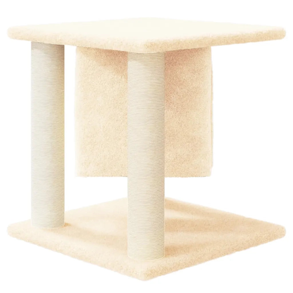 Albero per Gatti con Tiragraffi in Sisal Crema 37 cm cod mxl 23093