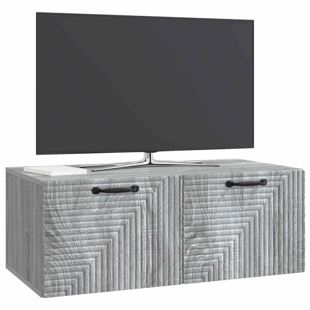 Mobile Porta TV da Muro Grigio Sonoma 78,5 x 41 x 30 cm
