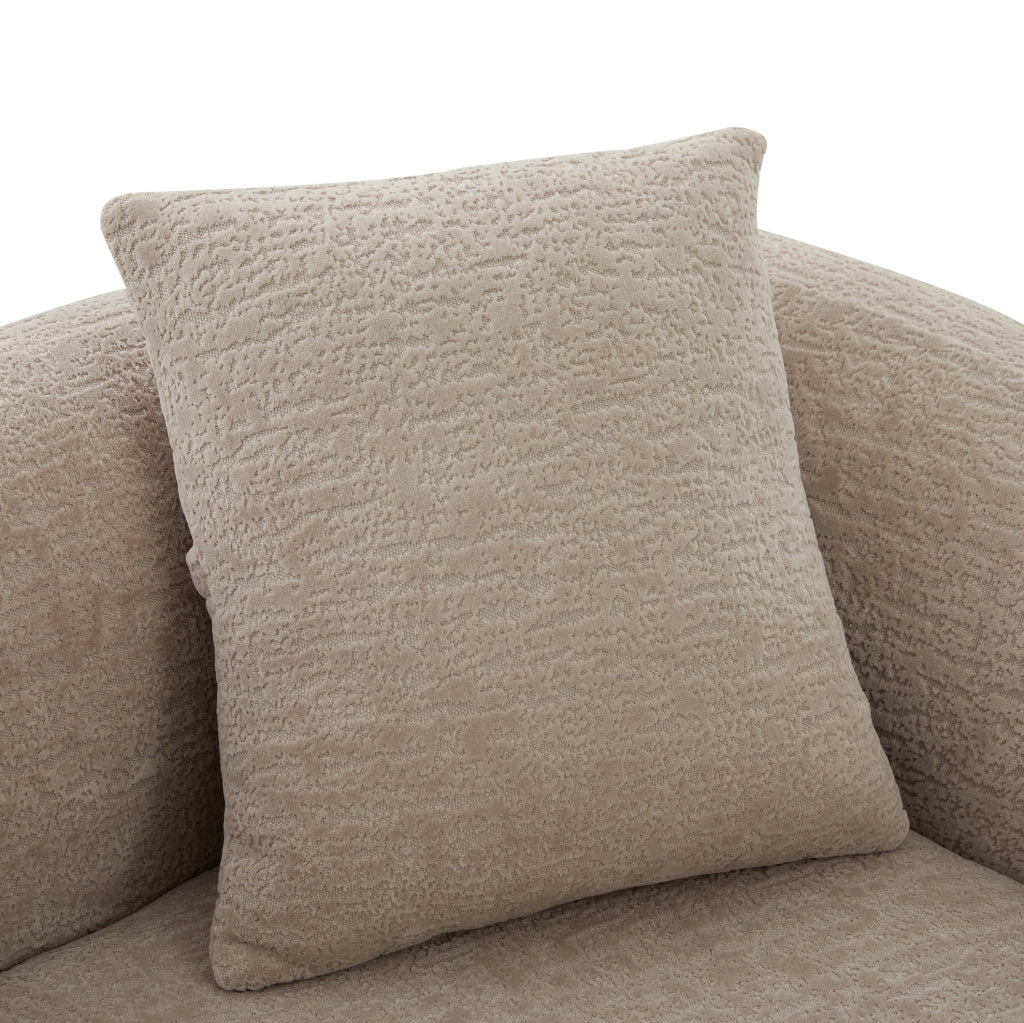Divano letto 2 posti in chenille kaki con due cuscini, trasformabile, 157x84x65 cm